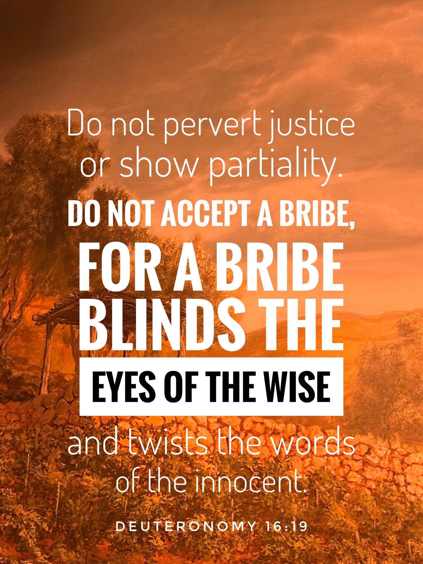 Deuteronomy 16:19
