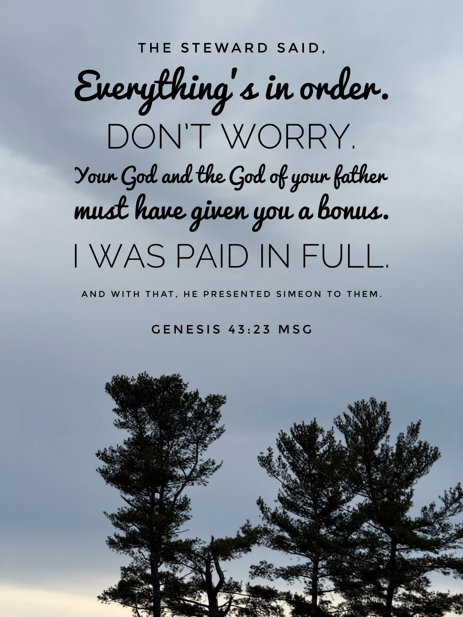 Genesis 43:23