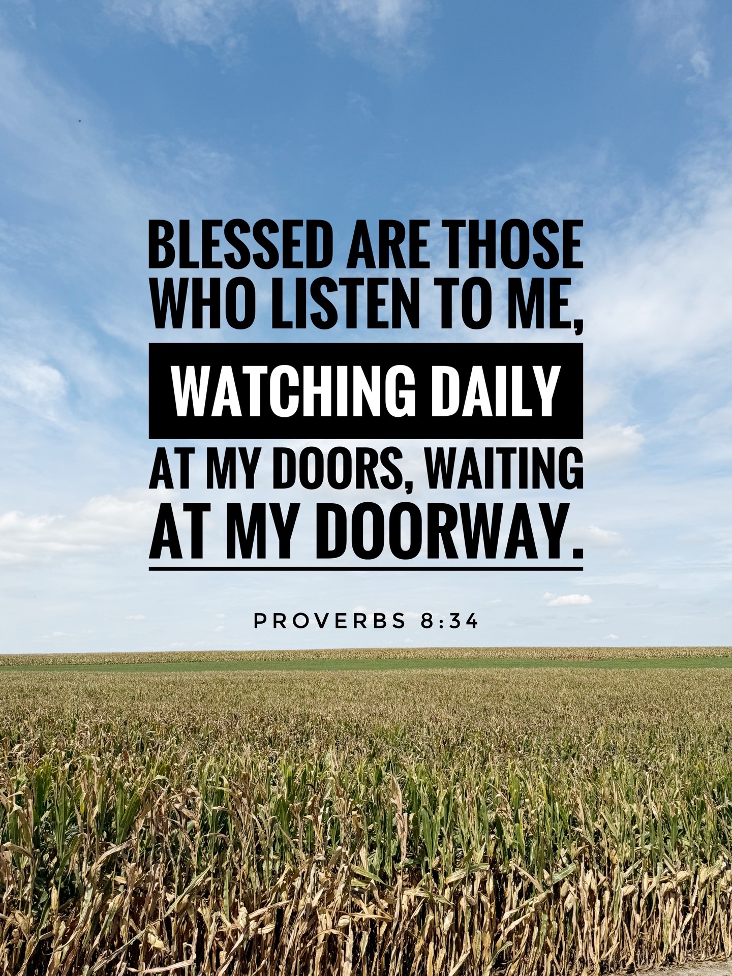 Proverbs 8:34