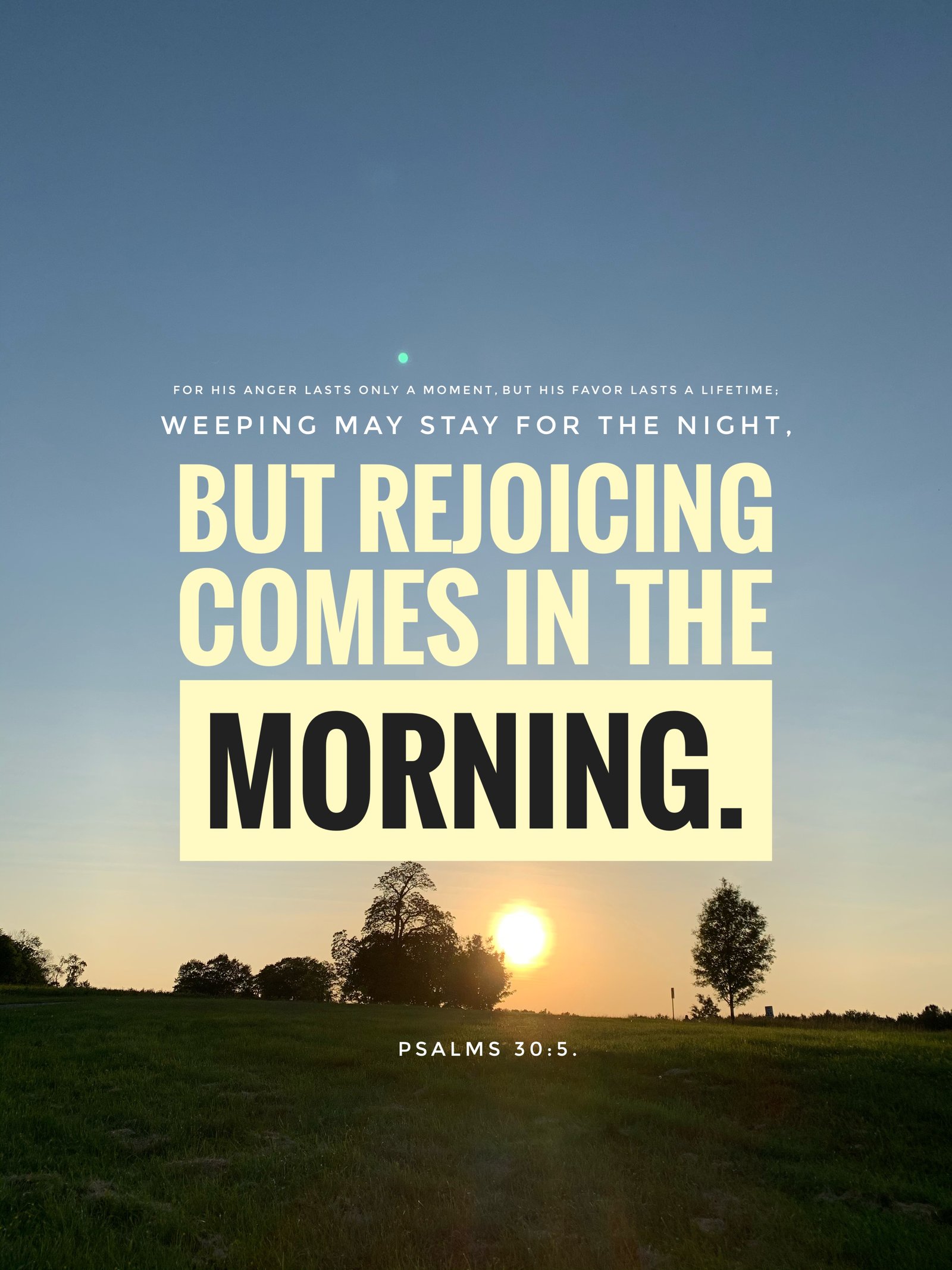 Psalm 30:5