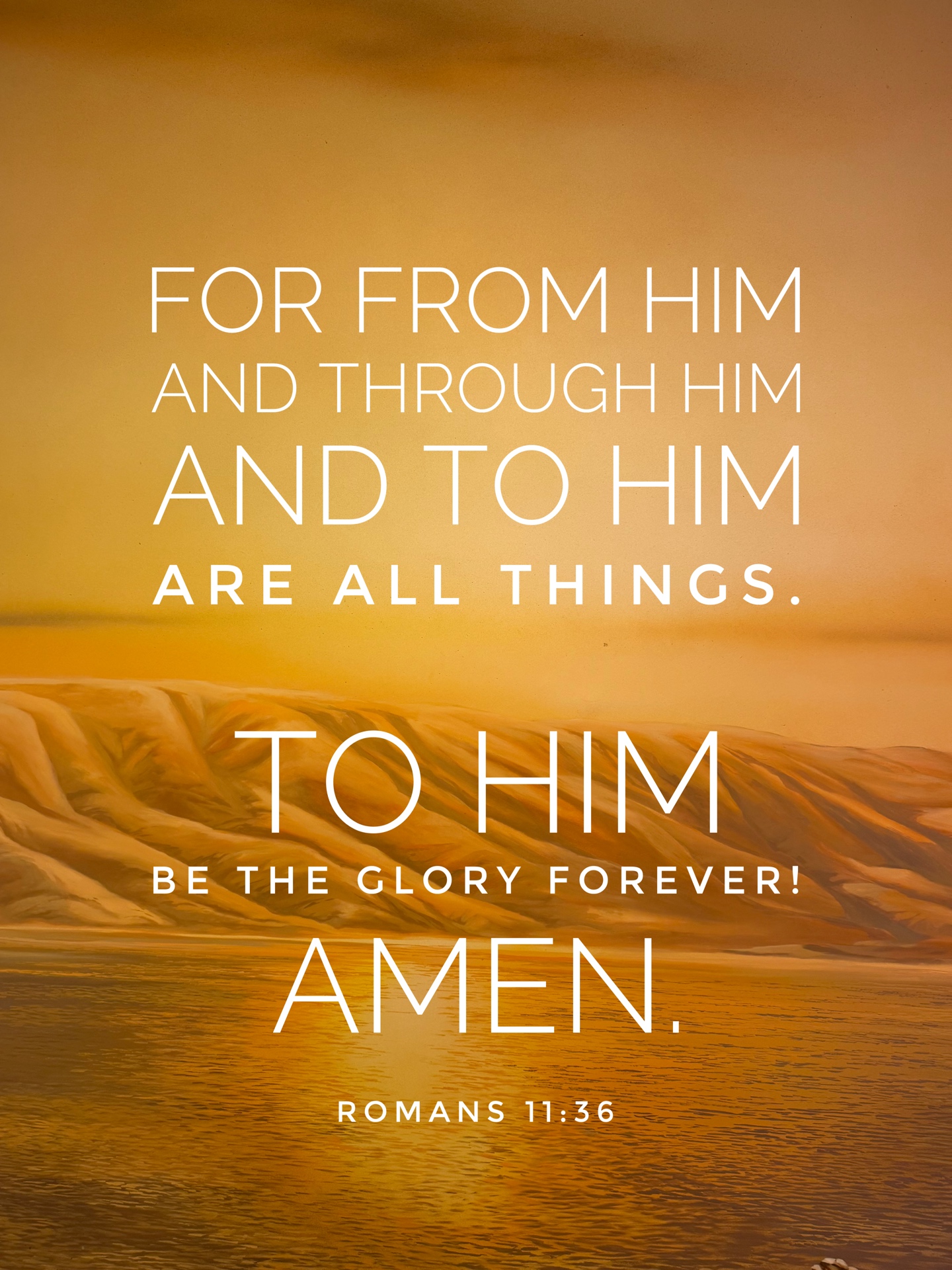 Romans 11:36